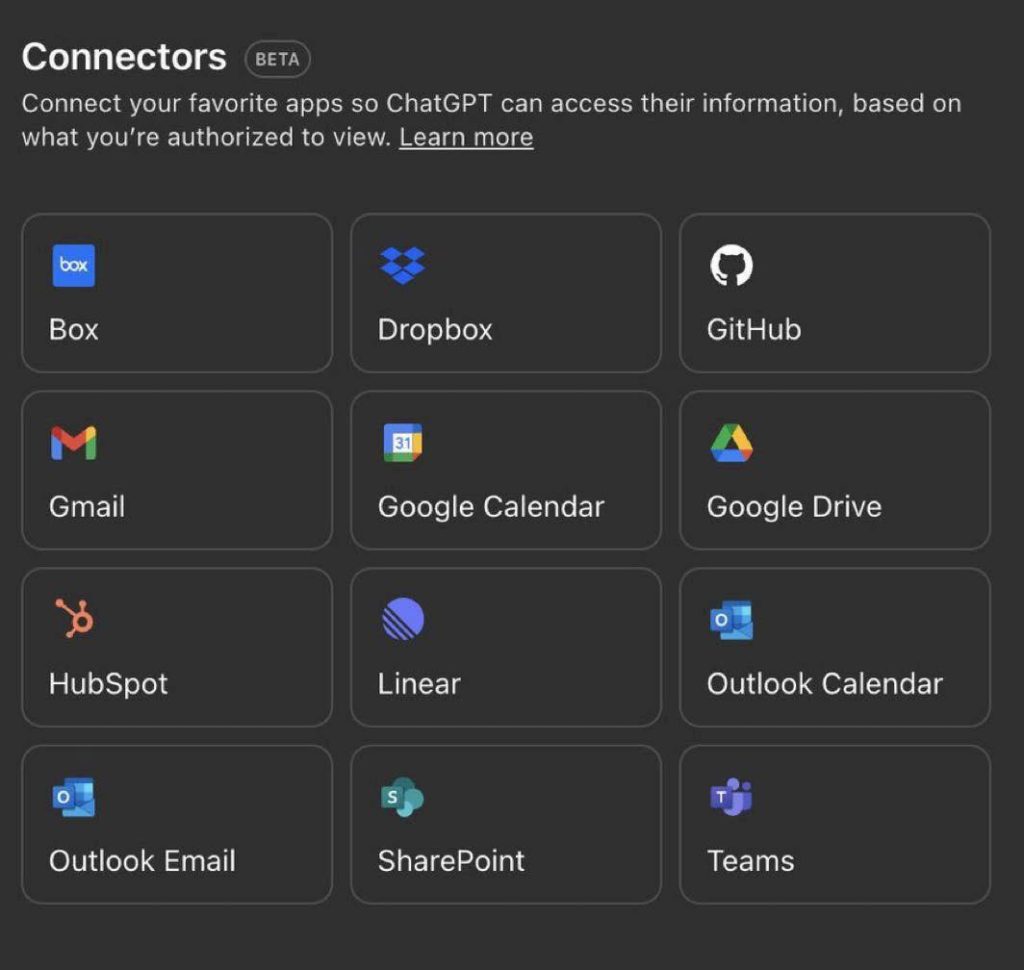 ChatGPT đã cho phép kết nối dữ liệu từ Google Drive, OneDrive và ghi âm cuộc họp Cong Nghe 1
