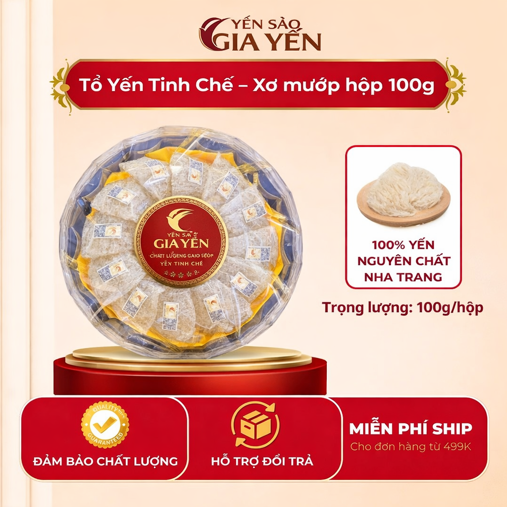 Mua yến sào chính hãng tại Hải Phòng ở đâu uy tín? 2 Yen Tinh Che Xo Muop