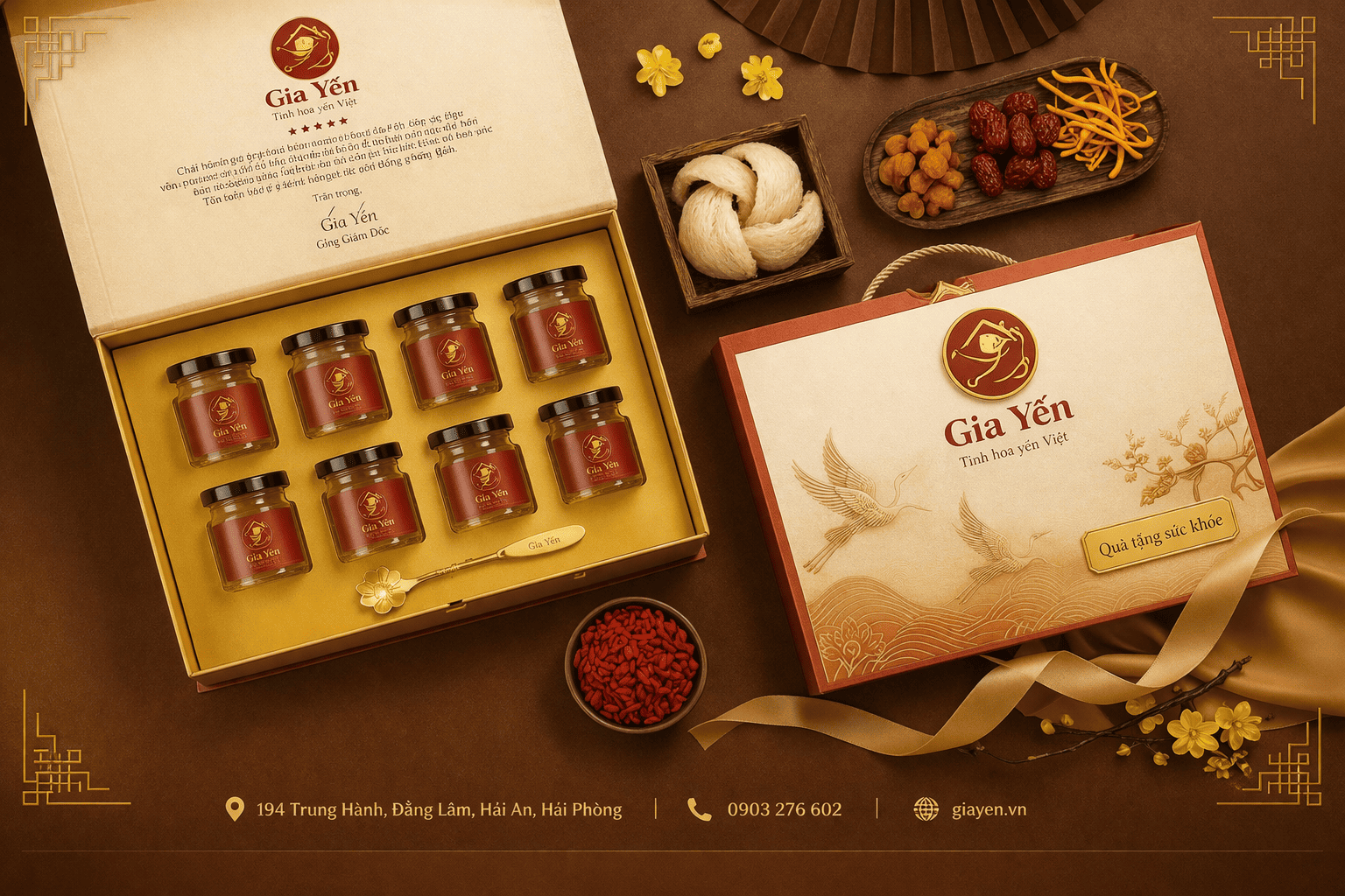 Mua yến sào chính hãng tại Hải Phòng ở đâu uy tín? 1 Yen Sao Gia Yen Qua Tang 3